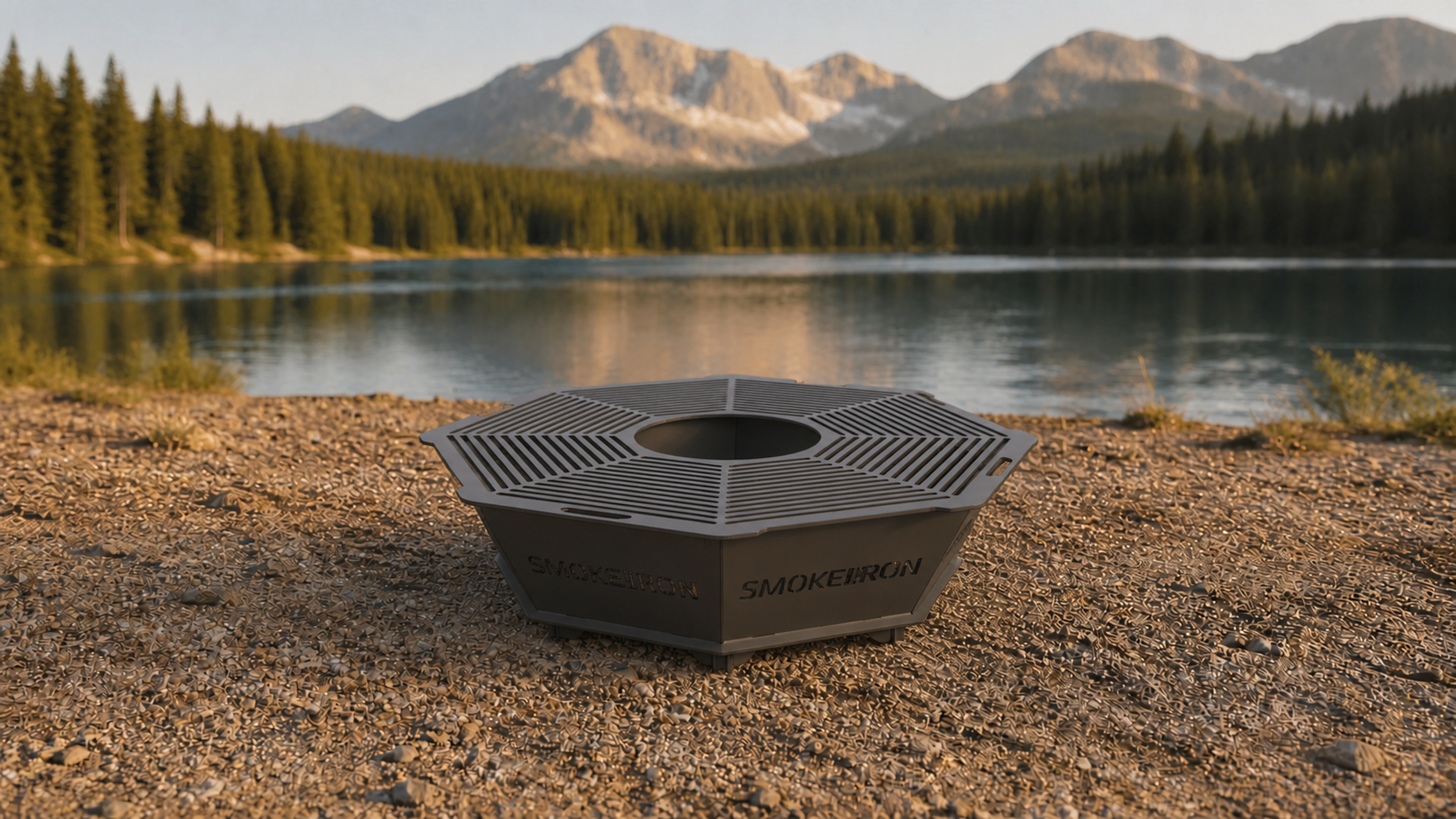 SMOKEIRON OctaPit 36 octagonal flat-pack fire pit and grill
