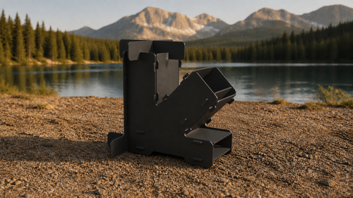SMOKEIRON RidgeDraft 11 compact flat-pack rocket stove