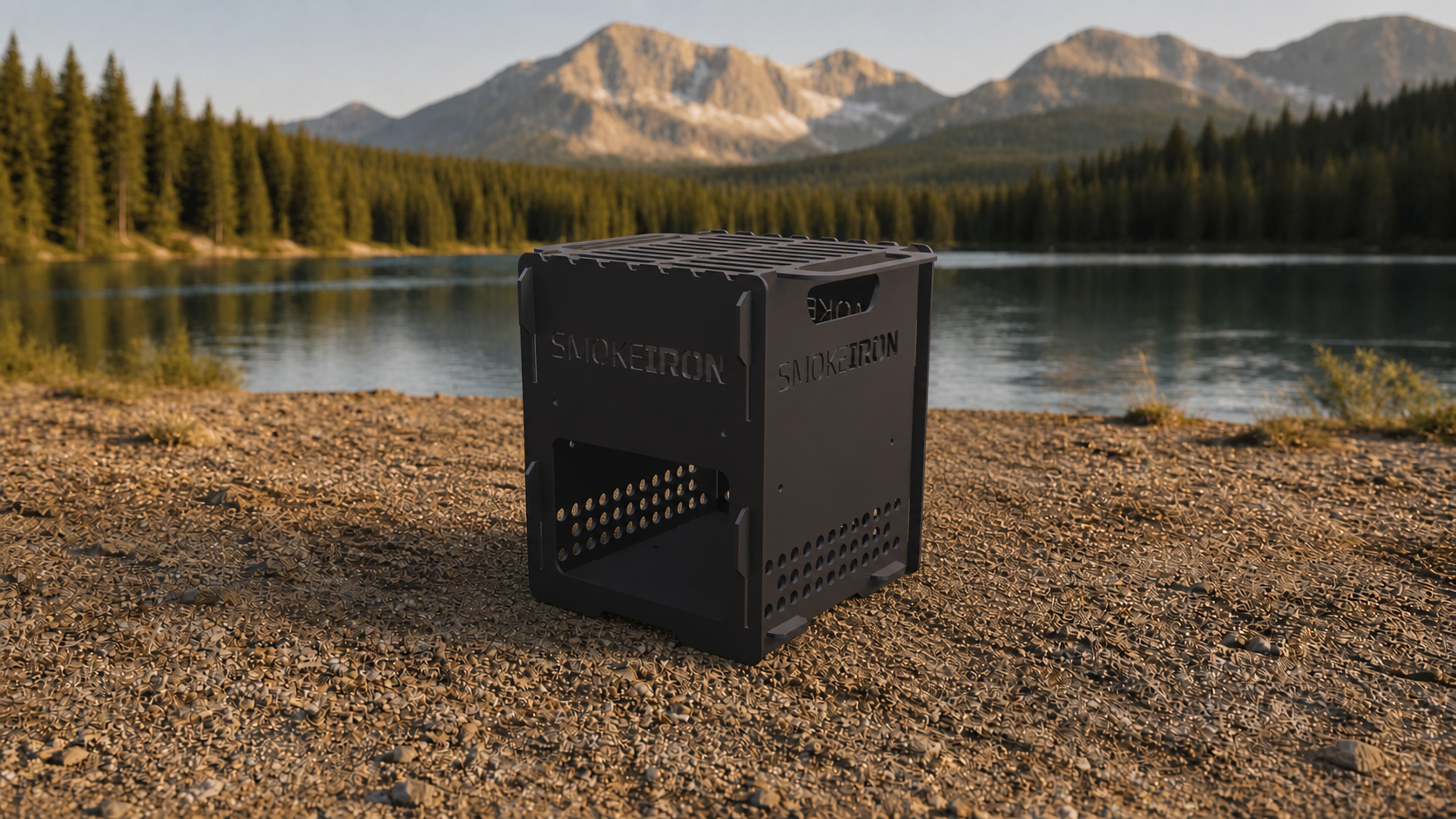 SMOKEIRON RidgeStove 10 compact flat-pack camp stove